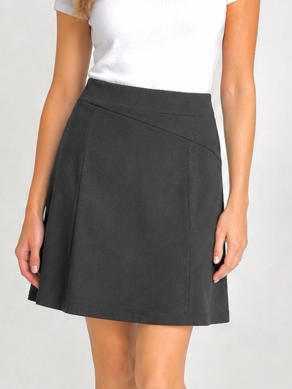 ELLEN TRACY Skirt A-Line Ponte Stretch Pull On Size Small